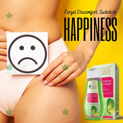 Bliss of EarthÂ® DailyFresh Feminine Hygiene Wash | 100ML | Enriched With Bliss of Earth Alcohol Free Witch Hazel & Australian Tea Tree Essential Oil | Great For Daily Intimate Care