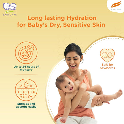 Himalaya Baby Cream with Pure Cow Ghee & pH5.5 (200ml) | Moisturizes & nourishes skin all day long | For Dry and sensitive skin