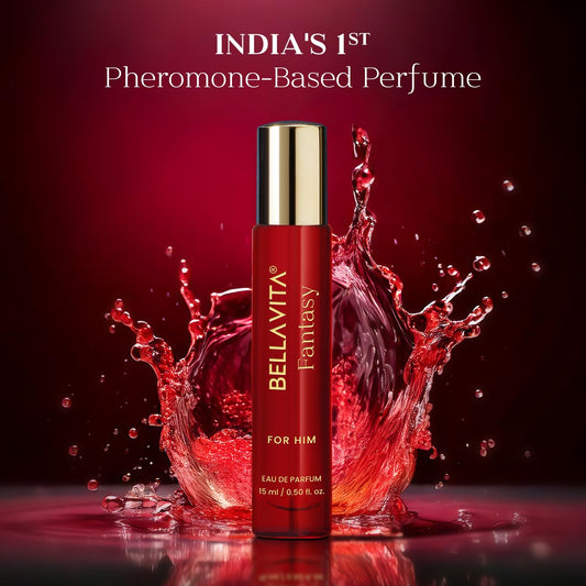 BELLAVITA Mood Collection Fantasy EDP for Him with Apple, Cinnamon, Musk and Vanilla |Premium, Long Lasting Fragrance Perfume for Men, 15ml