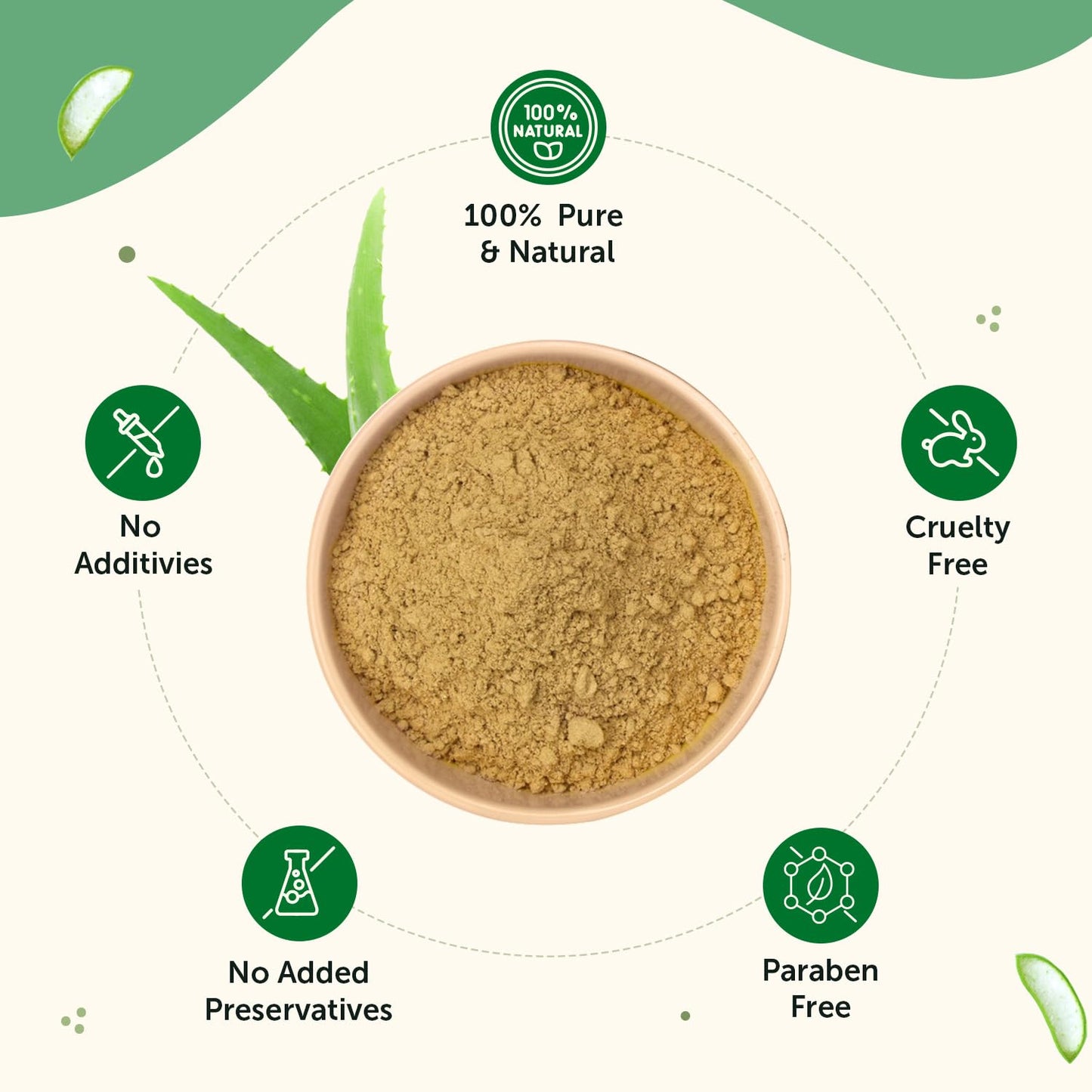Neuherbs Aloe Vera Powder For Skin & Hair 100g | Aloevera Powder for Skin Nourishment & Hydration | 100% Pure & Natural | Cruelty & Paraben Free
