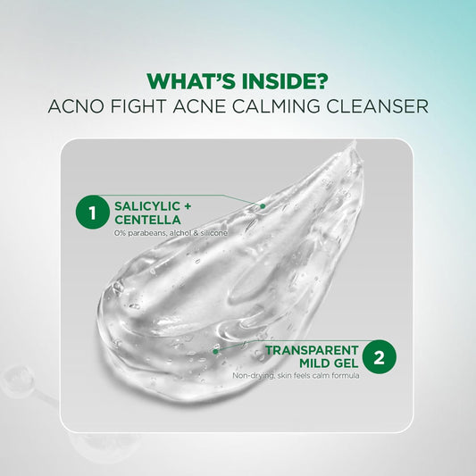 Garnier Men Acno Fight Gentle Cleanser Facewash | For Acne-Prone, Sensitive Male Skin | 100g