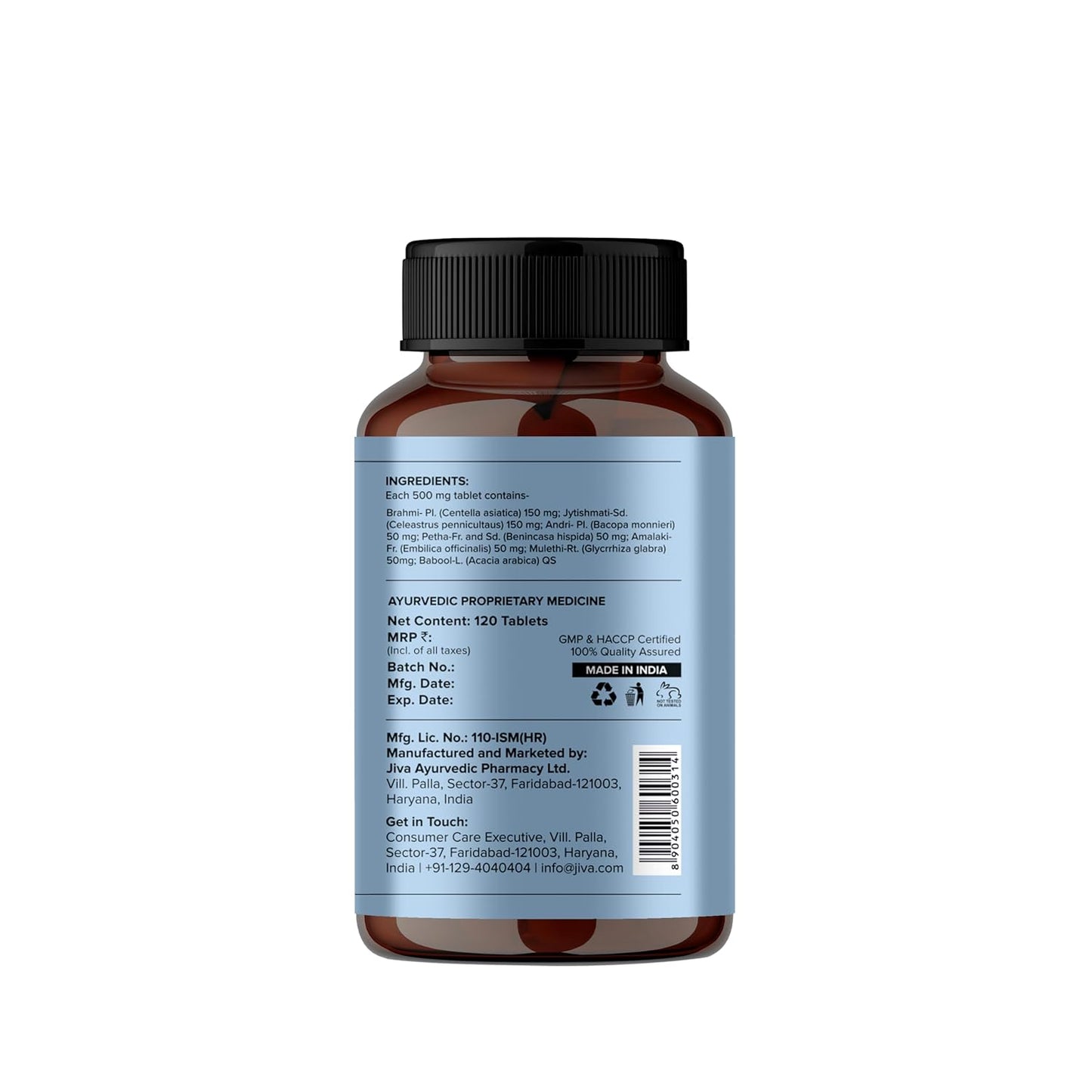 Jiva Sleep Well Tablet | Made of 100% Ayurvedic Formulation -120 Tablets