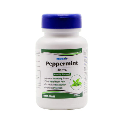 Healthvit Peppermint 30mg Healthy Stomach 60 Capsules