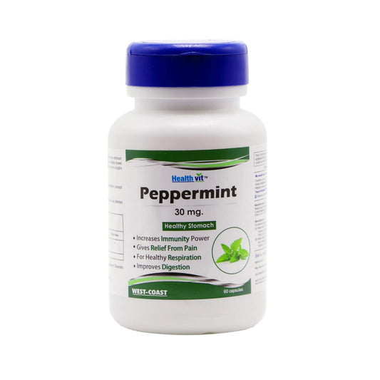 Healthvit Peppermint 30mg Healthy Stomach 60 Capsules