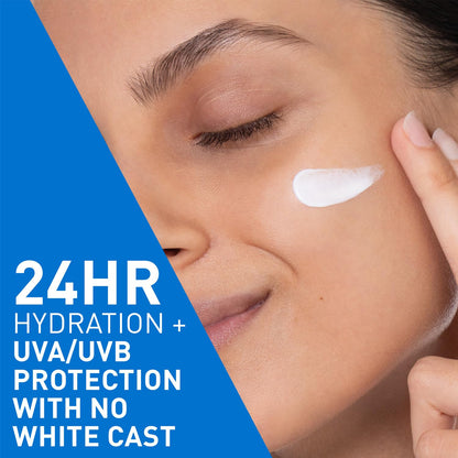 CeraVe AM Facial Moisturizing Lotion for Normal to Dry Skin (52 ml) with Broad Spectrum Sunscreen SPF 50, Enriched with Ceramides, Niacinamide & Hyaluronic acid