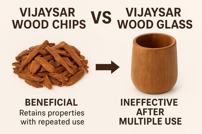 Namo Organics - Vijaysar ki Lakdi - 400gm | Better Than vijaysar wood glass | vijaysaar ki lakdi Indian Kino |Pterocarpus Marsupium Bark | Vijaysar Chaal