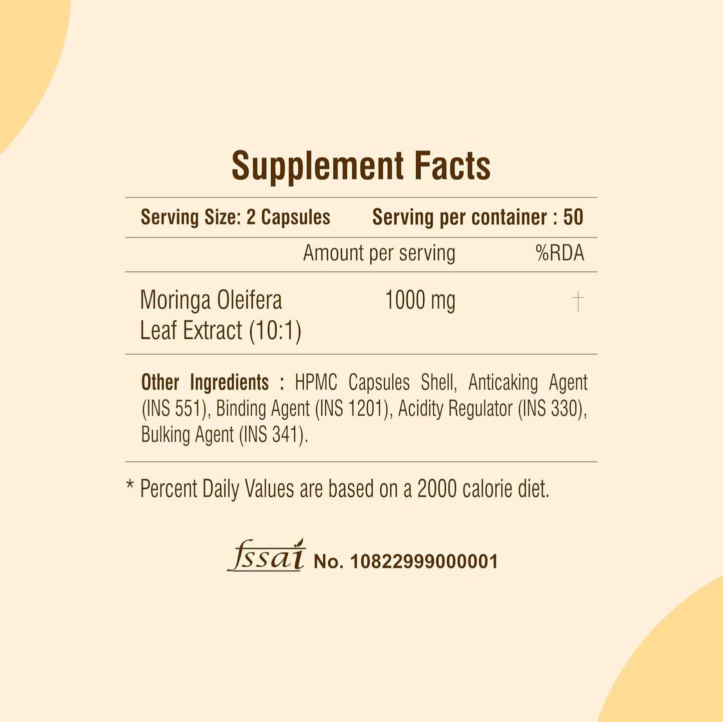 Moringa Capsules Organic (100 Capsules) 1000mg Green Superfood Moringa Oleifera Leaf Powder Capsules - Immunity & Metabolism Booster Nutritional Rich Supplement