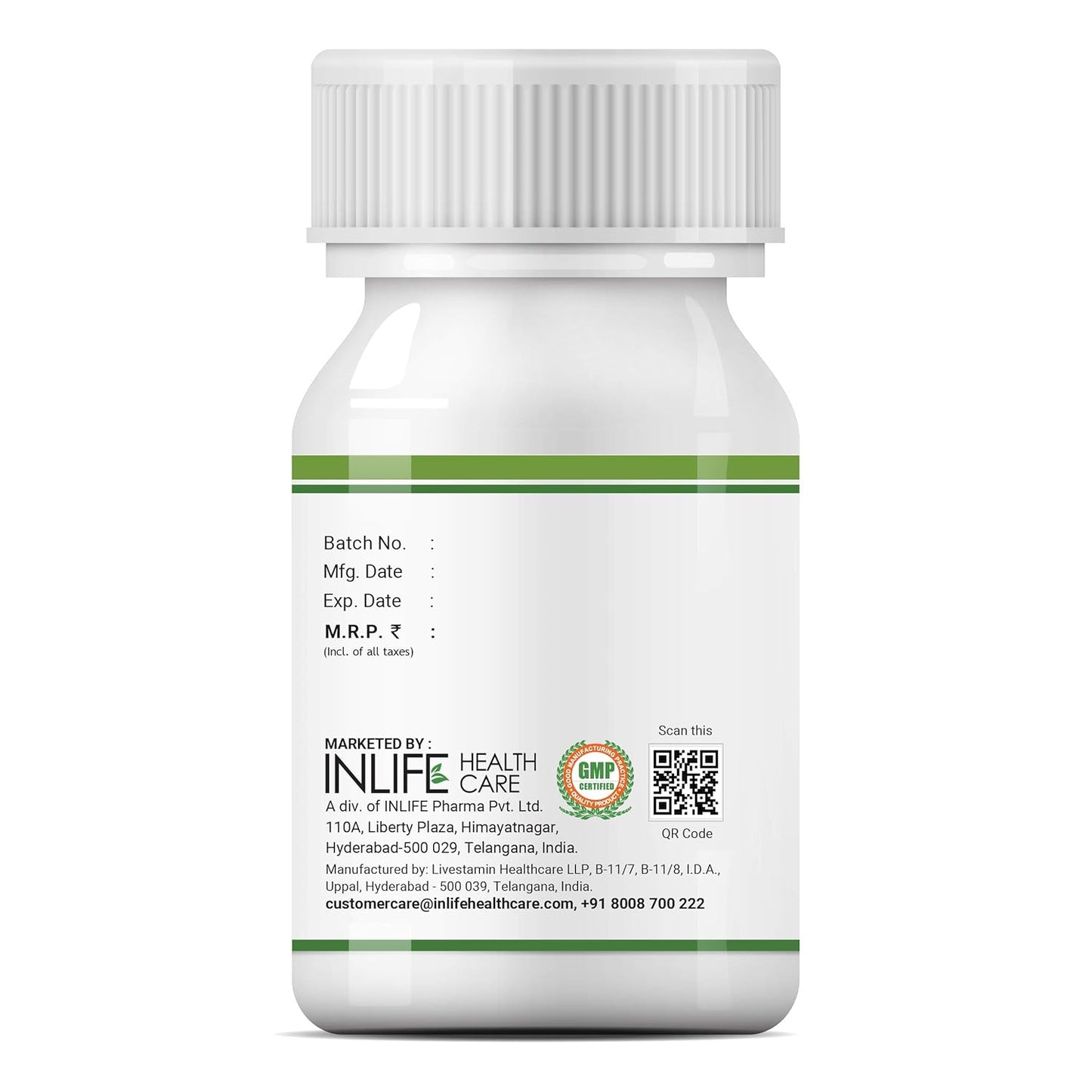INLIFE Tulsi (Tulasi) Extract Capsules | Holy Basil | Pure Herbal Supplement | Natural Respiratory Wellness, 500mg â€“ 60 Vegetarian Capsules (Pack of 1, 60)