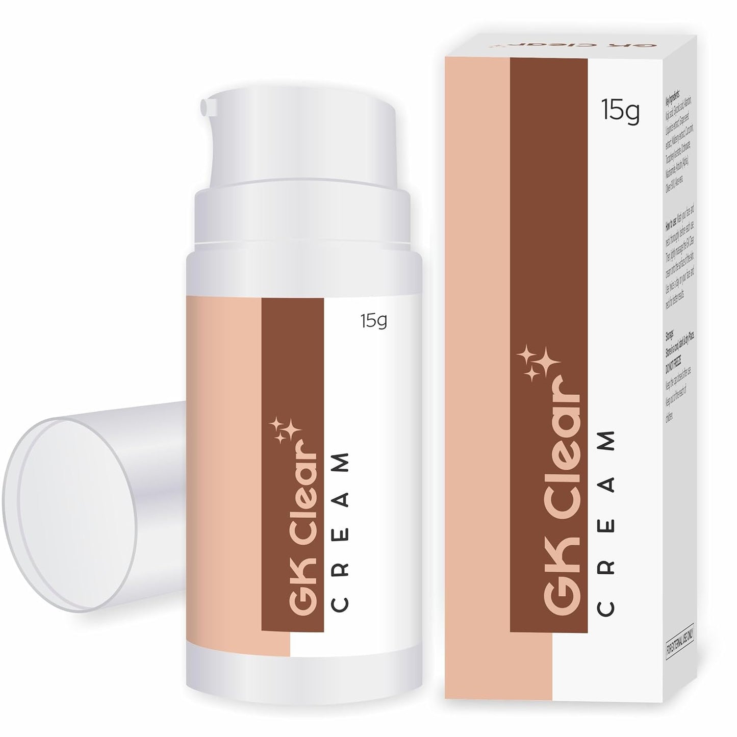 GK Clear Kojic Acid & Glycolic Acid Skin Brightening Cream â€“ 15g | Supports Skin Tone Balance, Targets Dark Spots & Uneven Texture | Suitable for All Skin Types