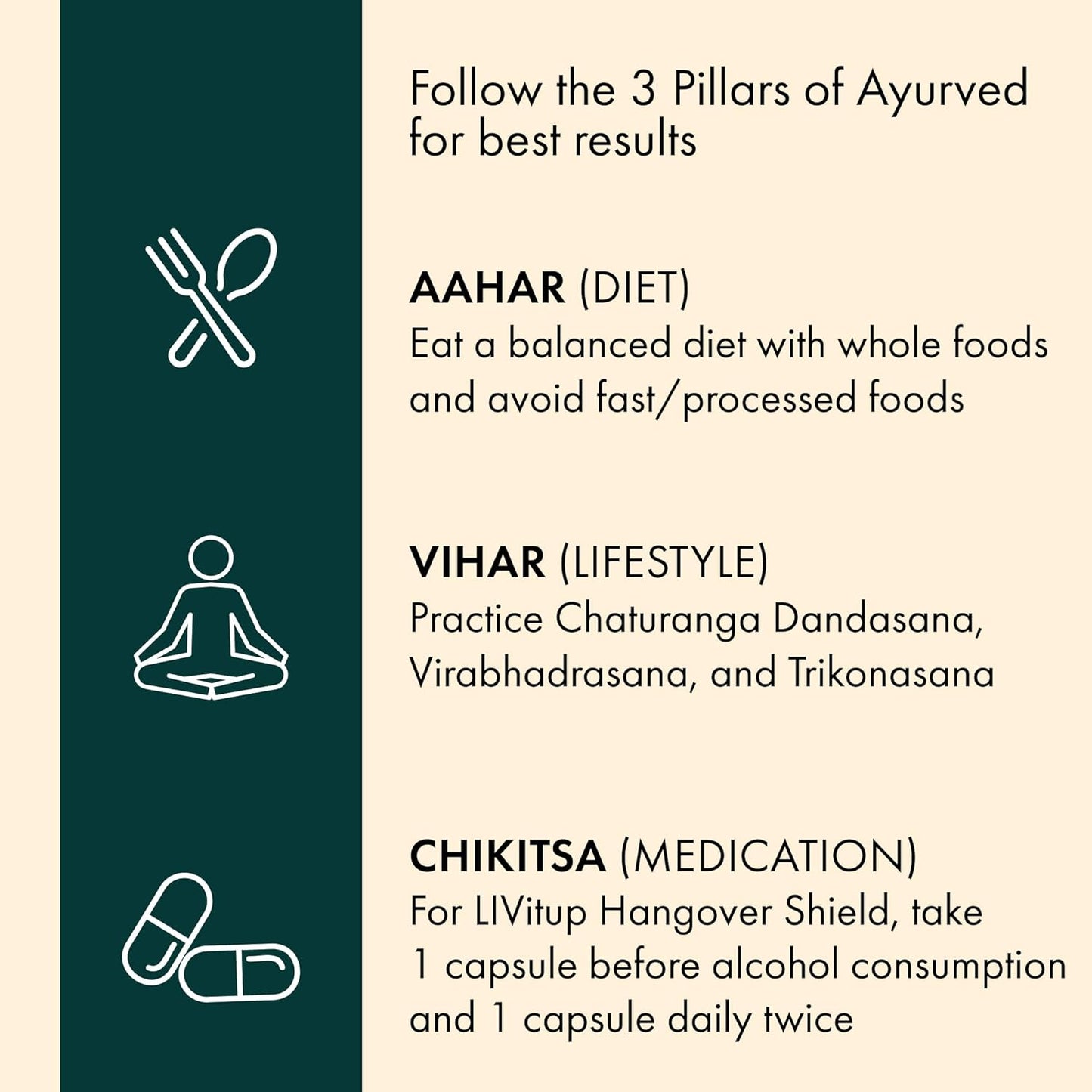 Click to see full view Dr. Vaidya's Livitup | Hangover Shield & Liver Protector | Helps Prevent Acidity, Nausea & Headache | Kalmegh Ghan & Arogyavardhini Rasa | (6 Capsules)
