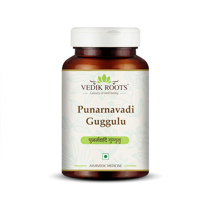 Punarnavadi Guggulu Tablets | Pure & Natural Ayurvedic Herbal herb Traditionally Used to Support Detoxification & Kidney Function| 60 Veg Tablets (Pack of 1)