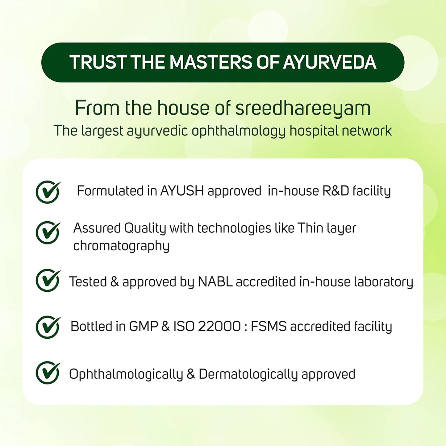 Sreedhareeyam Ayurveda Sunetra Senior Herbal Eyedrops (Above 60 years Age)'