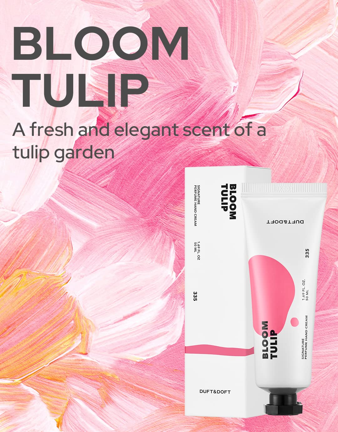 DUFT & DOFT Stockholm Rose Signature Perufume Nourishing Hand Cream, Non-greasy, Refreshing Hydration, Shea Butter, Vitamin E, Feel-Good Fragrance â€“ 50 ml