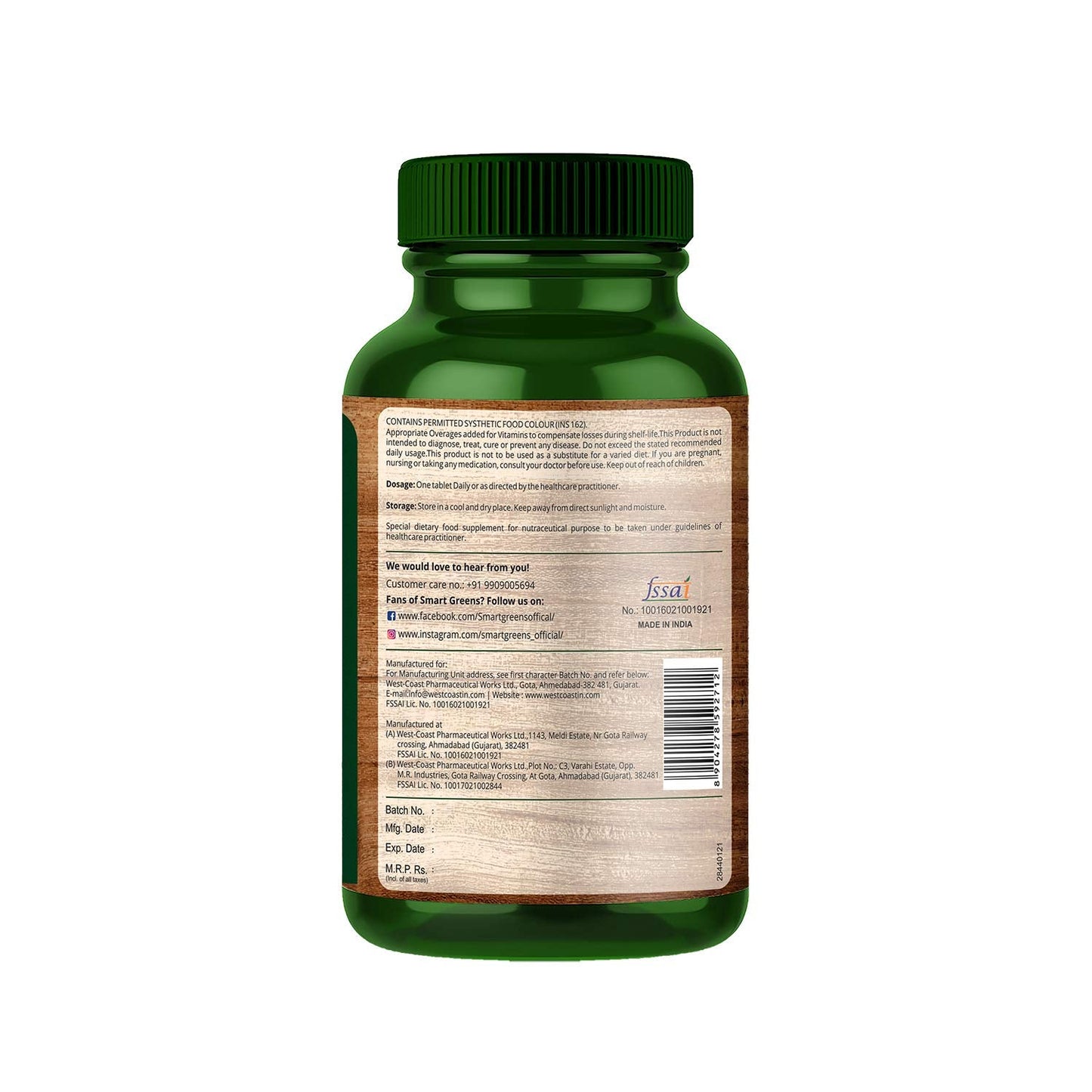 Plant Based Wholefood Multivitamin for Women Enriched with 51 Ingredients Includes Micronutrients, Amino Acids, Superfood Greens, Fruits, Vegetables & other Extract & Powder â€“ 60 Tablets