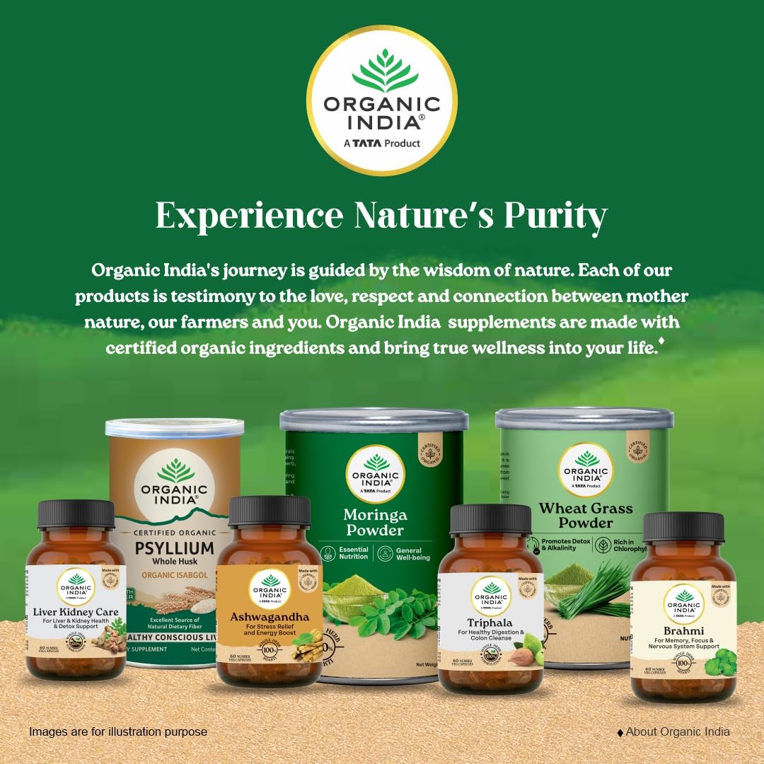 A TATA Product - Organic India Arjuna - 60 Veg Capsules