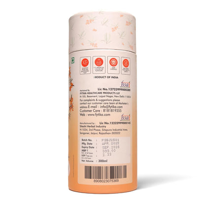 Fytika Sea Buckthorn Juice - 300 ML (PACK OF 1) | Pulp Concentrate Made for Your Total Body Care & Wellness | Rich in Vitamin C, Omega 3, 6, 7, 9 & Antioxidants | For Men & Women