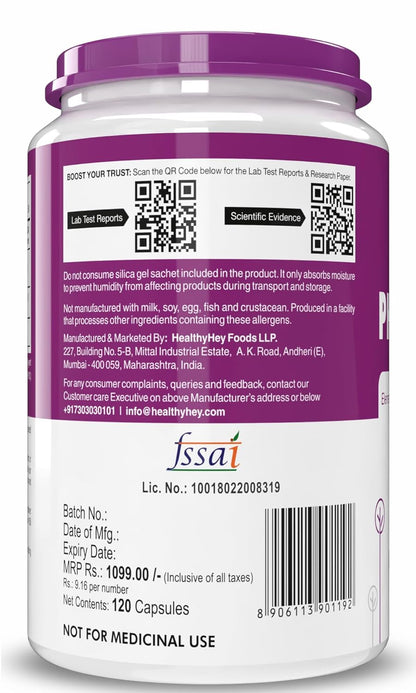 HealthyHey Nutrition Phosphorus - Support Bone Health -120 Veg. Capsules