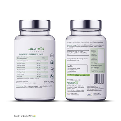 Health Veda Organics Plant Based Garcinia Cambogia Supplement 1000 mg | 60 Veg Capsules | Improves Digestion | For Both Men & Women