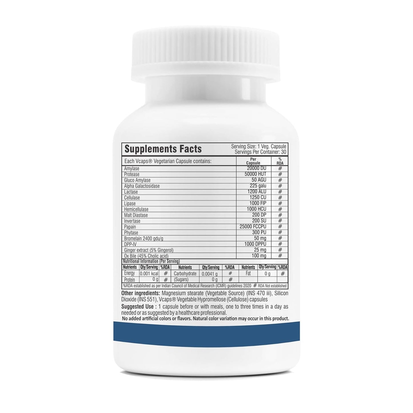 Trexgenics COMPLETE DIGEST 3X, Triple Action Digestive Support for Fat, Carbohydrates & Protein, Lactose and Fibers with 14 Enzymes, Ginger and Bile Cholic acid (30 capsules) (Pack of 1), 60 grams