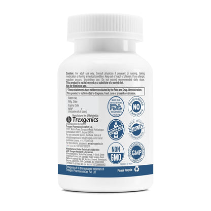 Trexgenics Iodine 140 mcg from Potassium Iodide Multi-Action Mineral for Thyroid Function, Metabolism, Immunity (120 Veg. Capsules)