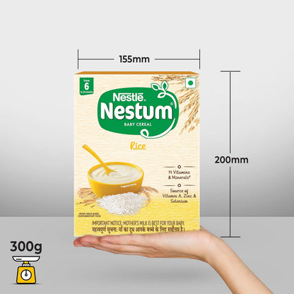 Nestum Baby Cereal â€“ From 6 to 24 Months, Rice, 300g/325g, Bag-in-Box Pack (weight may vary)