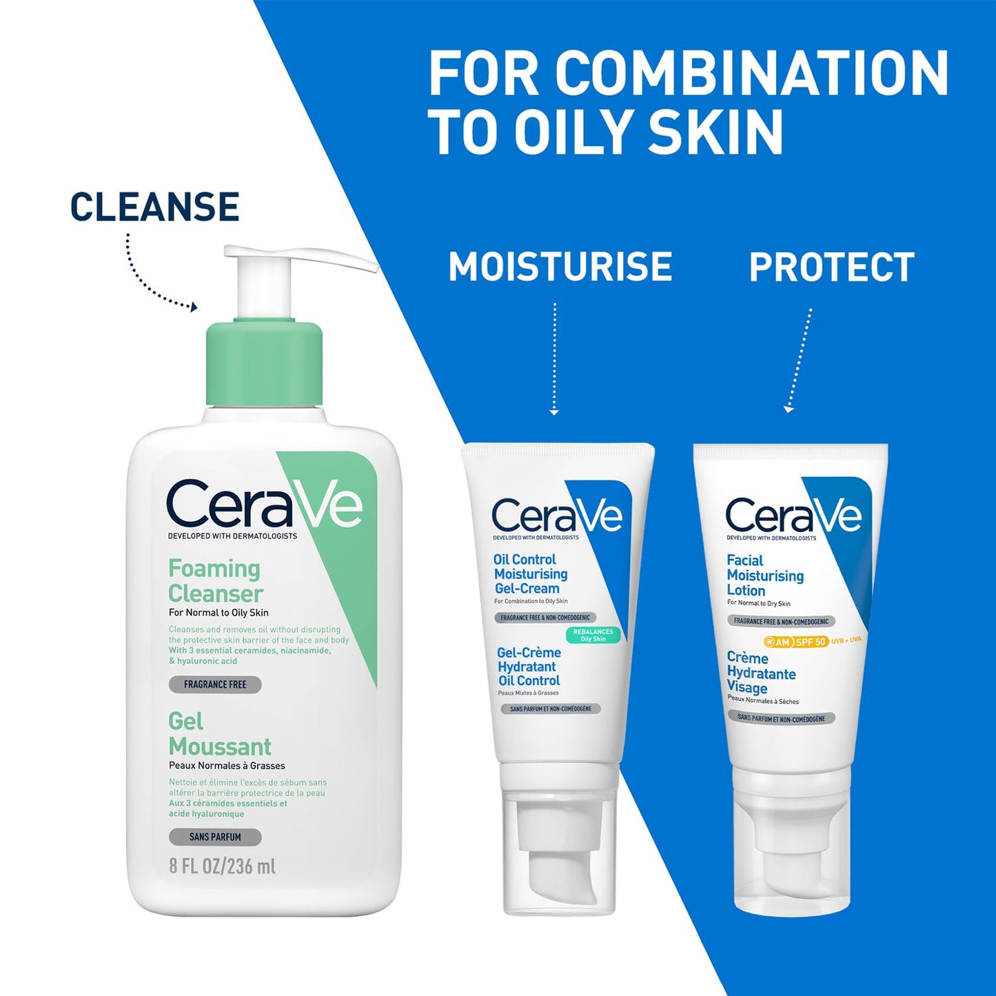 CeraVe Oil Control Gel Cream lightweight Moisturizer for Oily & Combination Skin with Ceramides, Hyaluronic Acid & Niacinamide | Dermatologist Recommended (52ml)