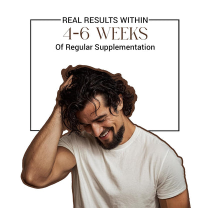Be. Handsome Biotin Tablets for Hair Growth & Beard Enhancement for Men | B12 Vitamin Tablets with Pumpkin Seed Oil, Sesbania Extract & Vitamins | Hair & Beard Health | 60 Veg Capsules | 30 Day Supply