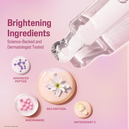CETAPHIL Bright Healthy Radiance Brightening |Glow Serum | 30ml | GentleBright Technologyâ„¢ with Antioxidant C and Advanced Peptide | Removes Dark Spots & Dullness
