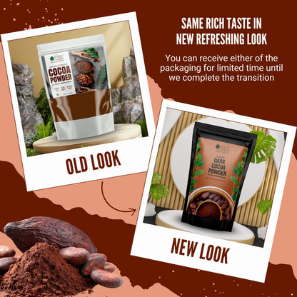 Bliss of Earth 250gm Naturally Organic Dark Cocoa Powder For Chocolate Cake Making & Chocolate Shake, Unsweetened