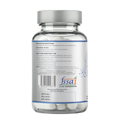 NATURALTEIN Calcium Citrate with Vitamin D3 & K2 (MK7) 60 Tablets | High-Absorption Calcium Supplement for Bone Health | No Additives | Vegan & Gluten-Free