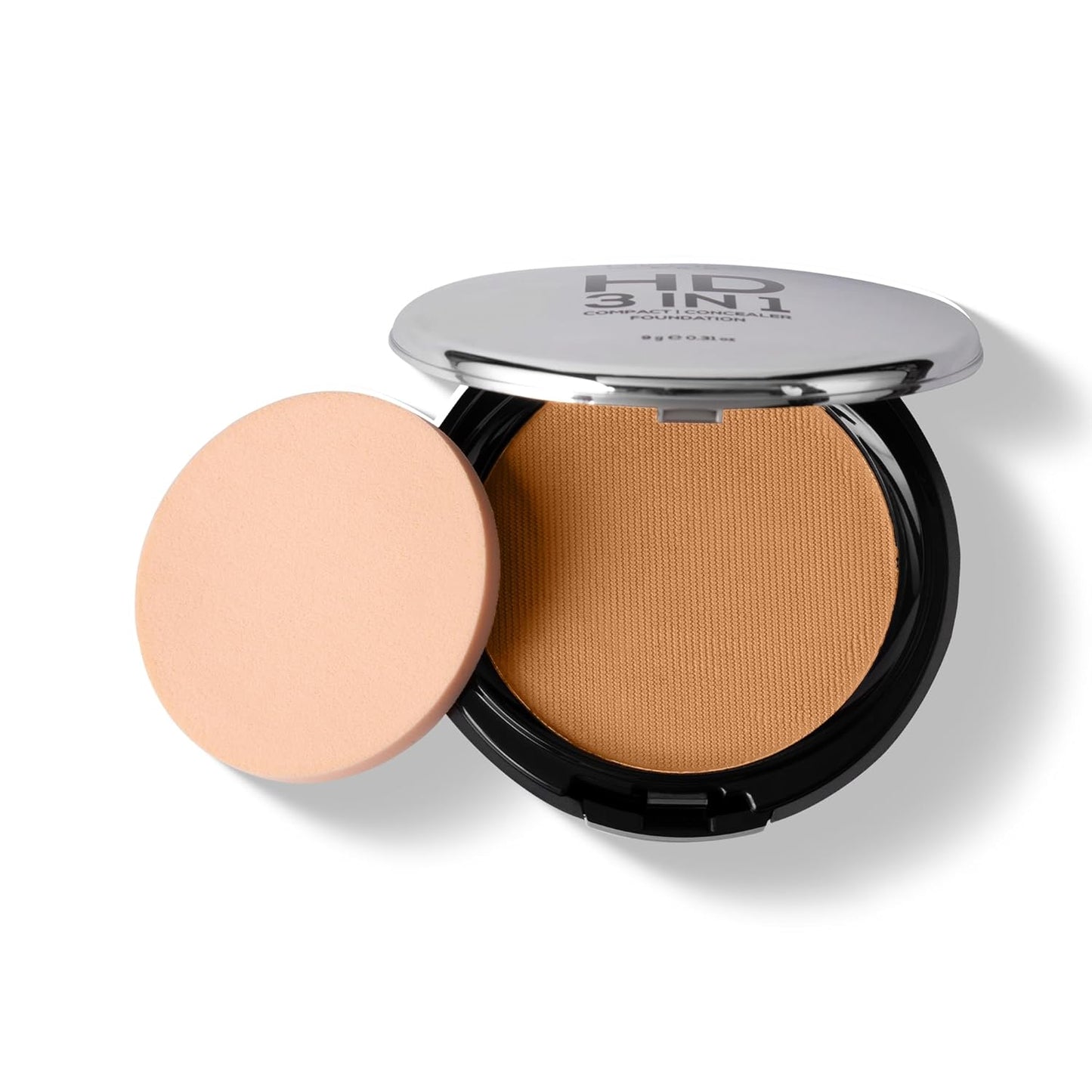 RENEE All Beige PRO HD 3 In 1 Compact,Concealer,Foundation-Amande,SPF 20,Matte Finish,High Coverage,Ultralight & Silky Smooth Finish,Enriched With Vitamin E,C & Aloe Vera-9 Gm,Beige