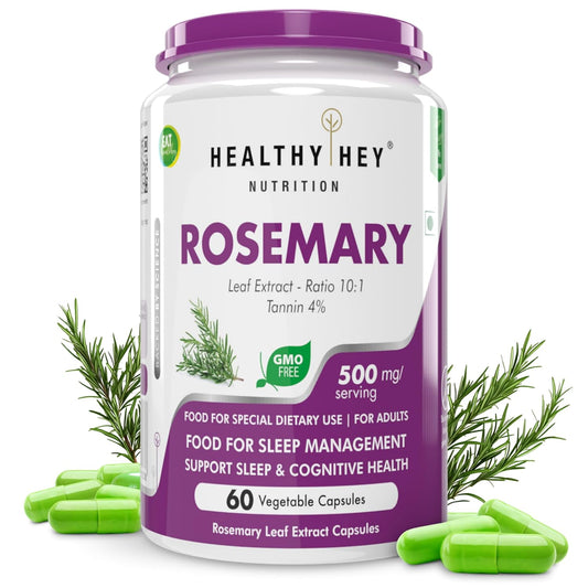 HealthyHey Nutrition Natural Rosemary Leaf Extract 60 vegetable capsules