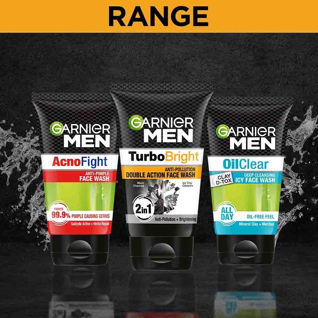 Garnier Men, Liquid Moisturiser, Brightening And Anti-Pollution, Turbobright, 40 G