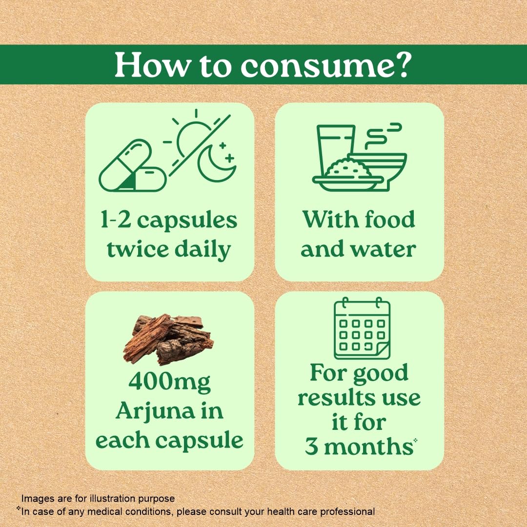 A TATA Product - Organic India Arjuna - 60 Veg Capsules