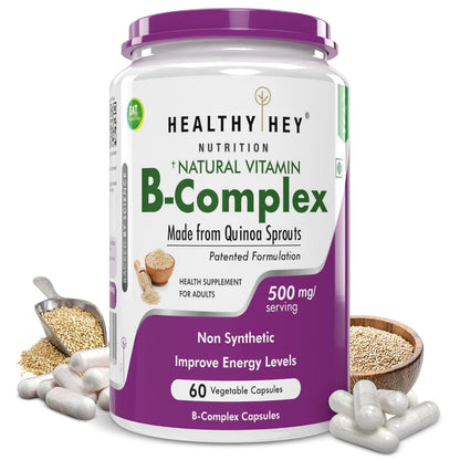 HealthyHey Nutrition Vitamin B-Complex - 60 Vegetable Capsules