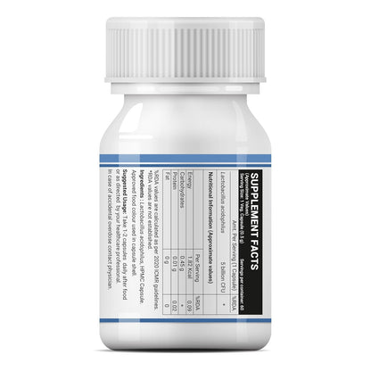 INLIFE Probiotic Lactobacillus Acidophilus 5 billion CFU | Gut Health Supplement for Men Women | Digestive Health, Supports Immunity |With Probiotic Balance â€“ 60 Veg Capsules (Pack of 1, 60)