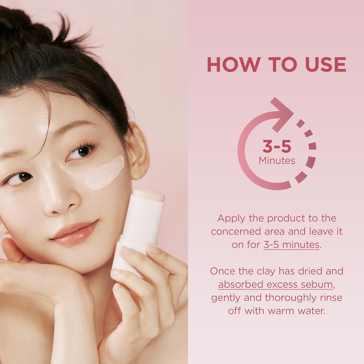 SKIN1004 Madagascar Centella Poremizing Quick Clay Stick Mask 27g â€“ Face Mask with 5 Clays & Red Bean Powder for Pore Care, Oil Control, Blackhead Removal & Skin Soothing Korean Skincare