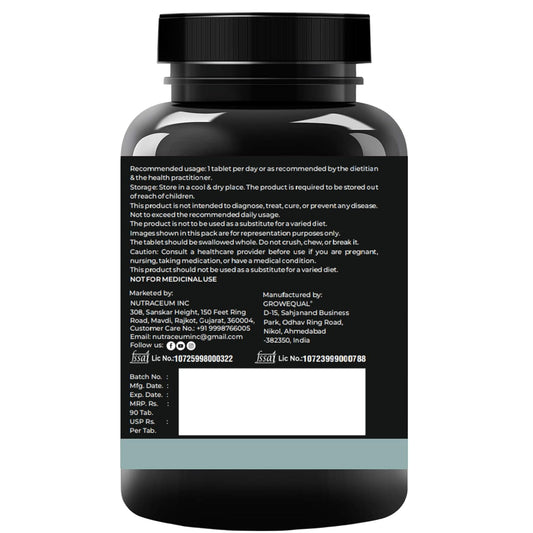 Nutrasium Nitric Oxide Supplement For Man | 2250 mg L-Arginine, 750 mg L-Citrulline with Chromium Picolinate For Supports Nitric Oxide Level, Improve Muscle Pump & Blood Flow, Boost Endurance, Stamina & Performance | 90 veg Tablets.