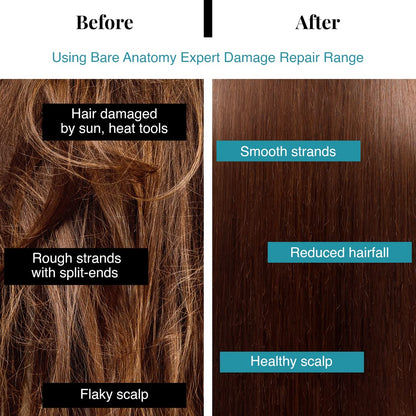 Bare Anatomy Damage Repair Hair Mask | 3x Strengthening Powered By Ceramide A2 & Coconut Milk Protein | Smoothening Hair | Hair Mask For Dry & Frizzy Hair | Sulphate & Paraben Free | Women & Men,250g