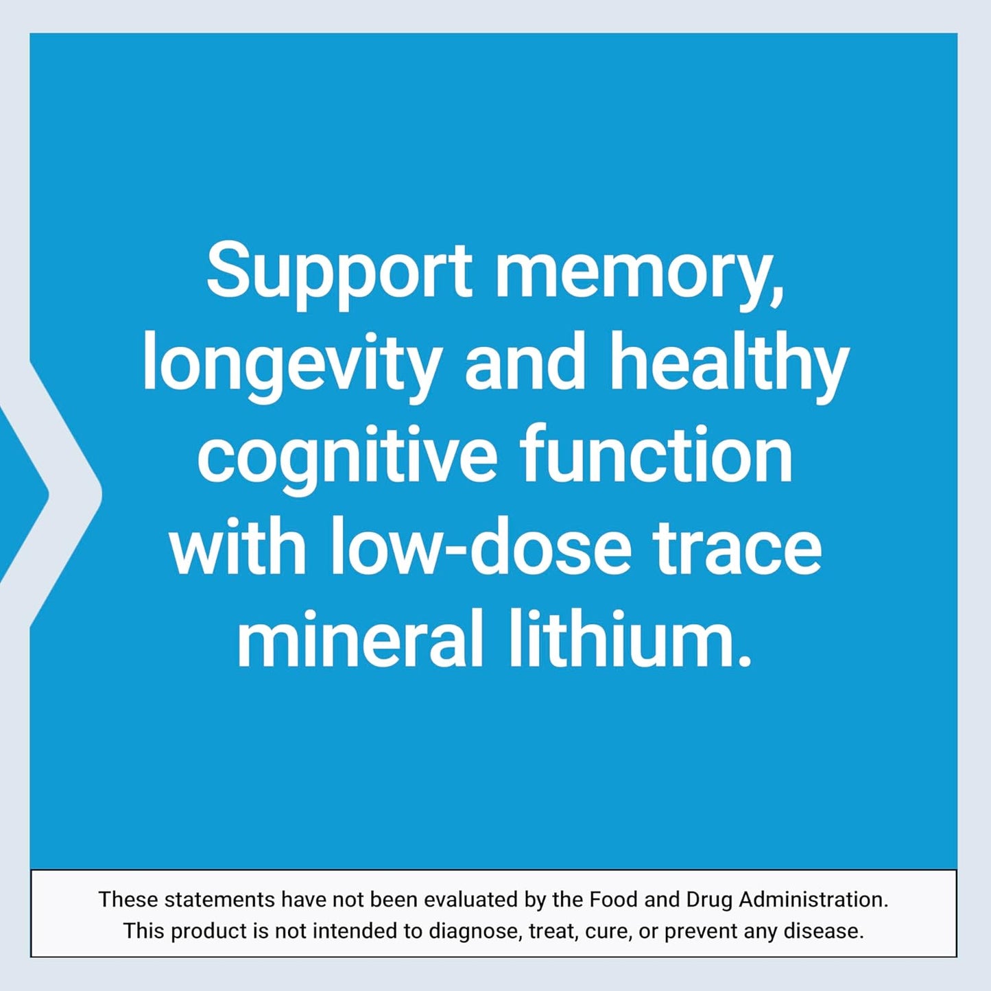 Life Extension Lithium, 1000 mcg â€“ Lithium Orotate â€“ Helps Maintain Cognitive Function & Memory â€“ Low-Dose Formula â€“ Non-GMO, Gluten-Free, Vegetarian â€“ 100 Capsules
