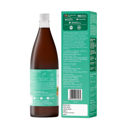 Dr. Vaidyaâ€™s Diabex Juice for Diabetic Care | Ayurvedic Diabetes Juice with Karela, Jamun & Neem | Helps Manage Blood Sugar Levels | No Added Sugar or Artificial Flavours | 950ml