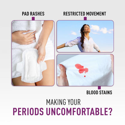 Sirona Disposable Period Panties for Women | L â€“ XL | 360Â° Sanitary Protection for Heavy Flow & Sirona Period Made Easy Tampons - 20 Piece | For Heavy Flow