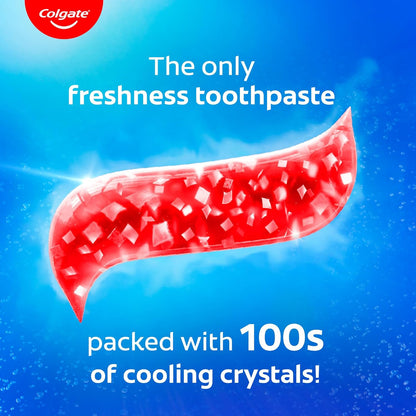 Colgate Max Fresh Toothpaste, Red Gel Paste with Menthol For Tooth Decay Prevention, Cavity Protection, Gum Protection, Whitening, Eliminates Bad Breath (300g, 150g X 2, Spicy Fresh, Saver Pack)