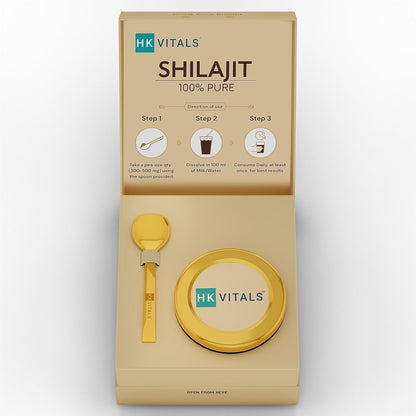HealthKart HK Vitals Pure Himalayan Shilajit Resin (15g) | For Boosting Energy, Endurance & Stamina