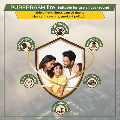Cureveda Pureprash Lite-Sugarfree Chyawanprash, Safe for Diabetics, Low Calories, Organic Immunity Booster for All Age Groups with Saffron/Kesar, No added Sugar, No Sucralose (500gm)