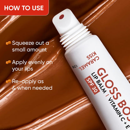 DOT & KEY Salted Caramel Tinted Lip Balm (12Gm) | with Spf 50 | Lightweight & Non Sticky | Lip Balm for Women for Soft Smooth & Sun Protected Lips | Fades Lip Pigmentation |Deeply Moisturizes Dry Lips