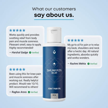 Savikalpa Shunyata Relief Oil (50ml) â€“ Daily Massage Oil for Back, Neck & Joint Discomfort | Infused with Arnica, Peppermint, Lavender, & 6 Natural Extracts | Natural Support for Stiffness & Soreness