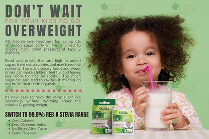 Bliss of Earth Stevia 500 Tablets Sugar free Pellets Zero Calorie Sweetener Diabetic and Keto Friendly Zero Calorie Keto Sweetener, Organic Quick Dissolve 99.8% REB-A Purity