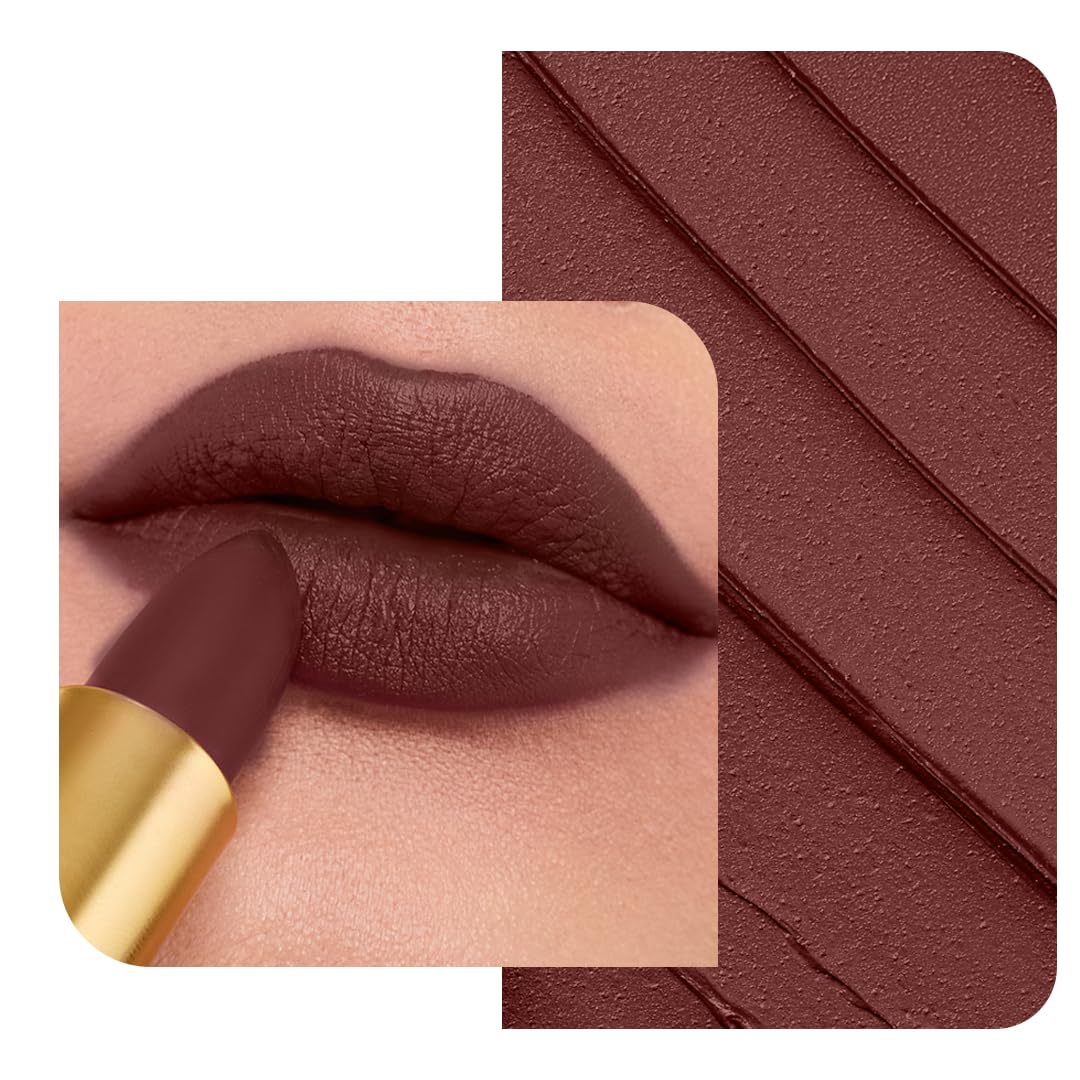 LoveChild Masaba 90s Drip Pantastic (Wine Red) Luxe-Matte Lipstick with Intense One-Swipe Color Payoff in High-Pigment HD CrÃ¨me Matte Formula, 4gm