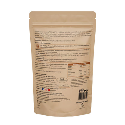 Neuherbs Safed Musli Root Powder - 100 GM | Ayurvedic Support for Vitality & Performance | Herbal Supplement | Support Strength & Stamina Booster